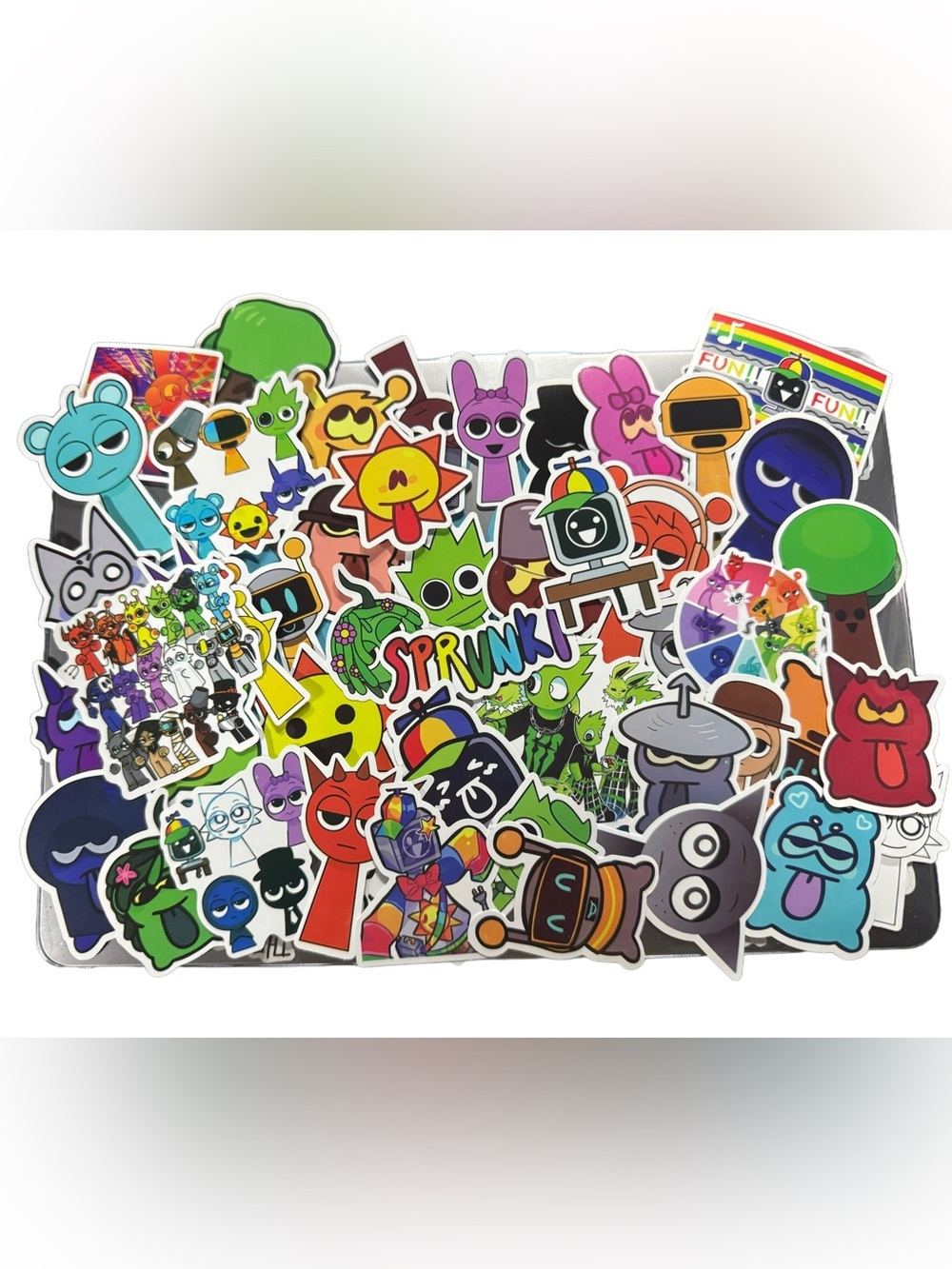Sprunki Colorful Sticker Pack - 50 stickers